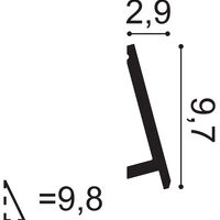 ORAC SX179 Indirekte Beleuchtung - 200 x 2,9 x 9,7cm (VE = 40Mt)