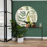 WALLPOWER CIRCLES 1258059 - SK Kreise in matter Textiloptik 1,5 x 1,5m