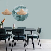 WALLPOWER CIRCLES 1258069 - SK Kreise in matter Textiloptik 1 x 1m