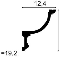 ORAC C901 Indirekte Beleuchtung - 200 x 12,4 x 14,8cm (VE = 20Mt)