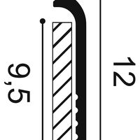 ORAC SX185 Sockelleiste - 200 x 2,5 x 12cm (VE = 44Mt)