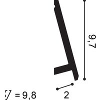 ORAC SX179 Indirekte Beleuchtung - 200 x 2,9 x 9,7cm (VE = 40Mt)