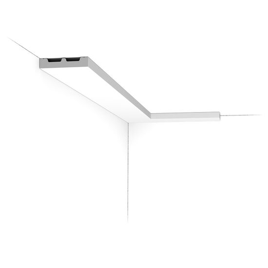 ORAC SX157-RAL9003 Sockelleiste RAL9003 - 200 x 1,3 x 6,6cm (VE = 78Mt)