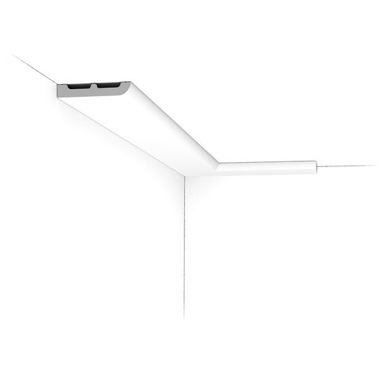 ORAC SX183-RAL9003 Sockelleiste RAL9003 - 200 x 1,3 x 7,5cm (VE = 68Mt)