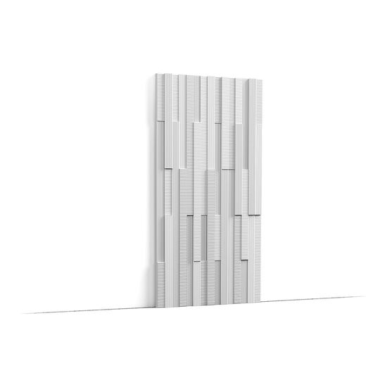 ORAC W216 Wandpaneel 3D - 200 x 1,6 x 25cm (VE = 16Mt)