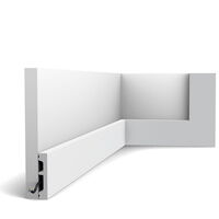 ORAC SX157-RAL9003 Sockelleiste RAL9003 - 200 x 1,3 x 6,6cm (VE = 78Mt)