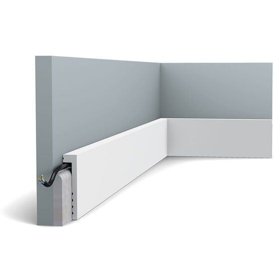 ORAC SX171-RAL9003 Sockelleiste RAL9003 - 200 x 2,2 x 10cm (VE = 40Mt)
