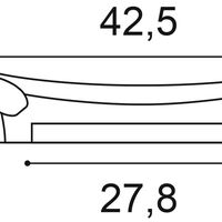 ORAC K251 Kapitell - 42,5 x 10,5 x 35cm (VE = 2St)