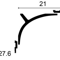 ORAC C991 Eckleiste - 200 x 14 x 11cm (VE = 12Mt)