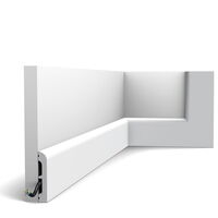 ORAC SX183-RAL9003 Sockelleiste RAL9003 - 200 x 1,3 x 7,5cm (VE = 68Mt)