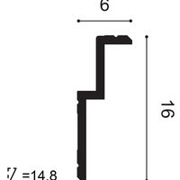 ORAC C391 Eckleiste - 200 x 16 x 6cm (VE = 20Mt)