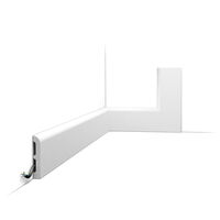 ORAC SX183-RAL9003 Sockelleiste RAL9003 - 200 x 1,3 x 7,5cm (VE = 68Mt)