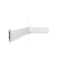 ORAC SX183-RAL9003 Sockelleiste RAL9003 - 200 x 1,3 x 7,5cm (VE = 68Mt)