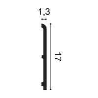 ORAC SX212 Sockelleiste - 200 x 1,3 x 17cm (VE = 32Mt)