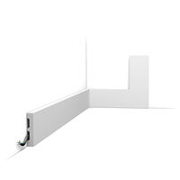 ORAC SX157-RAL9003 Sockelleiste RAL9003 - 200 x 1,3 x 6,6cm (VE = 78Mt)